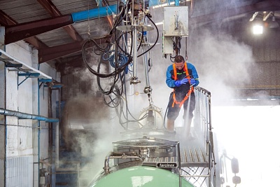 Парогенератор НовоПар на отработанном масле 35 кг пара в час