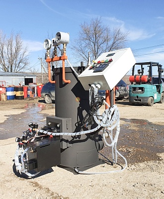 Парогенератор НовоПар на отработанном масле 35 кг пара в час