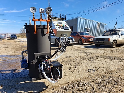 Парогенератор НовоПар на отработанном масле 35 кг пара в час